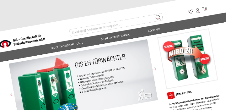 Online shop by GfS – Gesellschaft für Sicherheitstechnik mbH